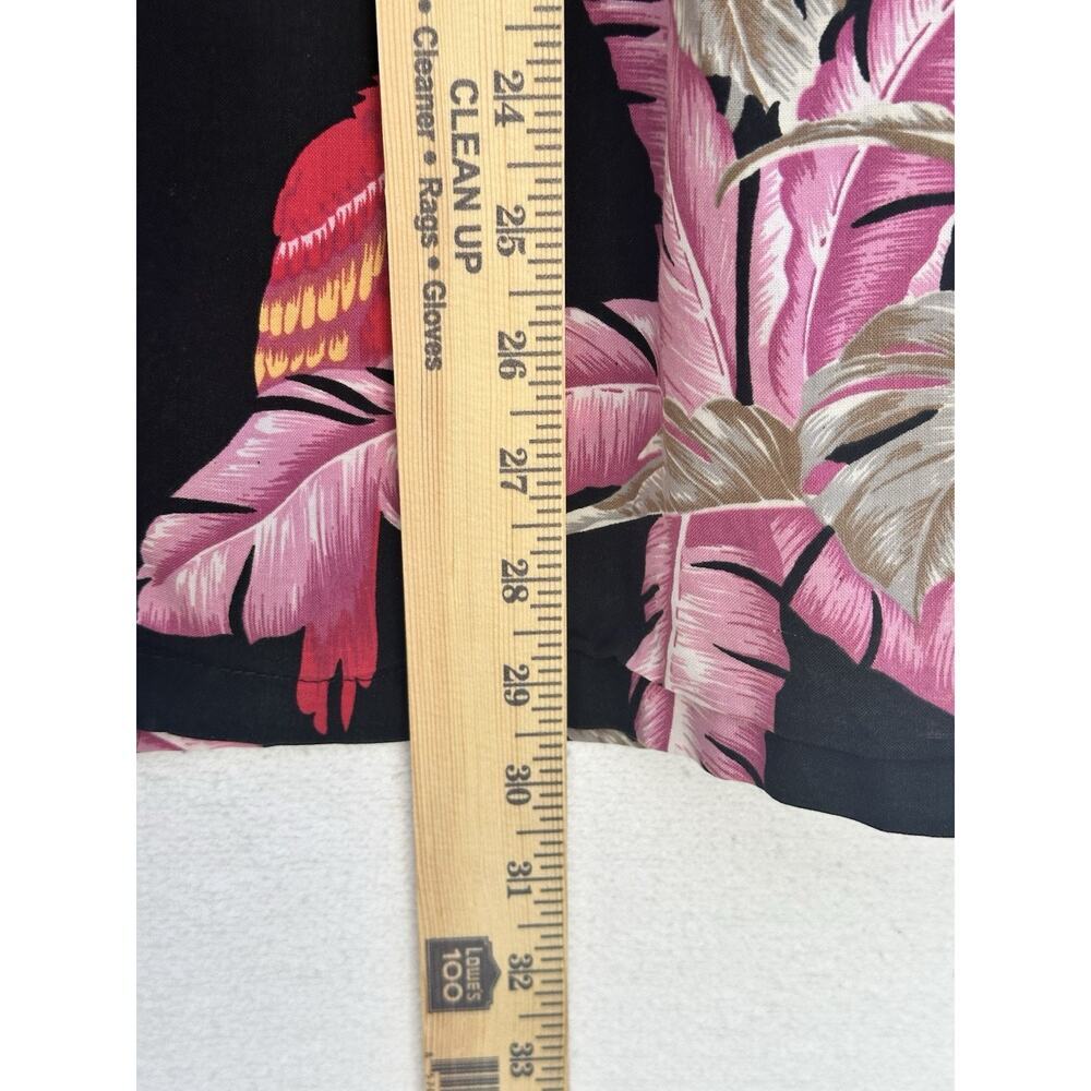 VTG Paradise Found Hawaiian Shirt Mens XL Magnum PI Parrot Floral Aloha USA - Picture 6 of 7